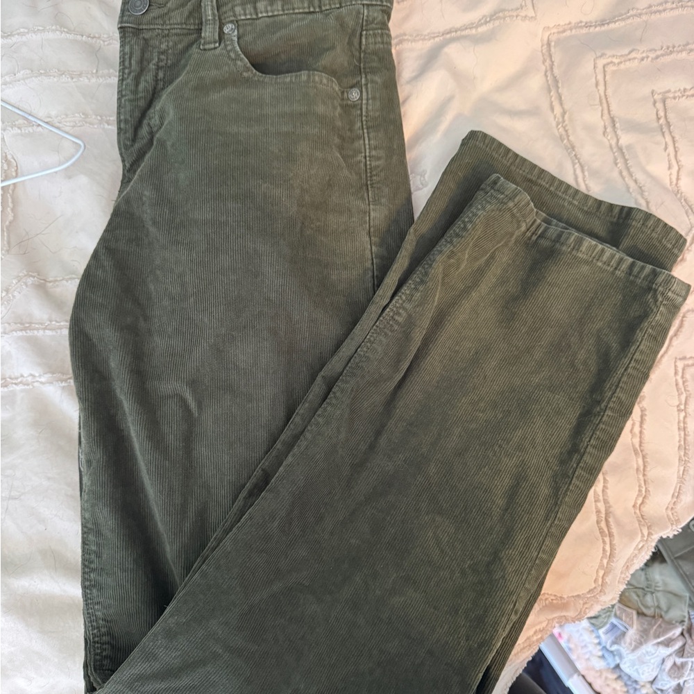 Olive Green Corduroy Pants